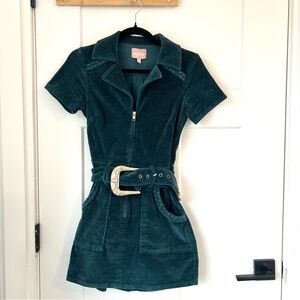 Show Me Your Mumu” Outlaw Dress dark green/teal